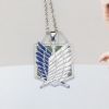 Picture of Attack On Titan Wings of Freedom blue necklace/keychain
