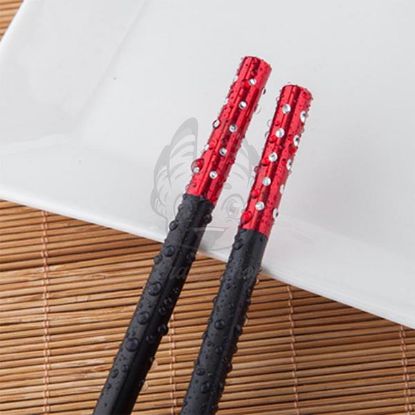 Picture of red melamine chopsticks