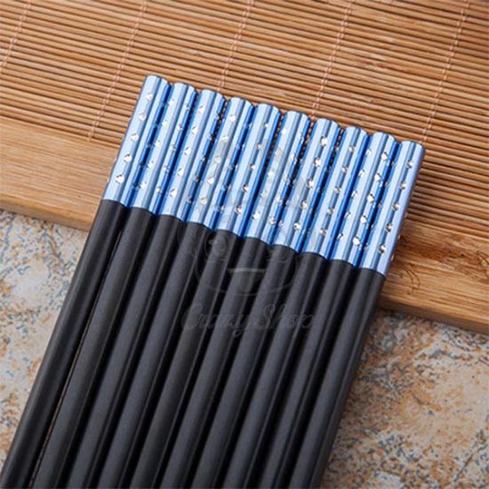 Picture of blue melamine chopsticks