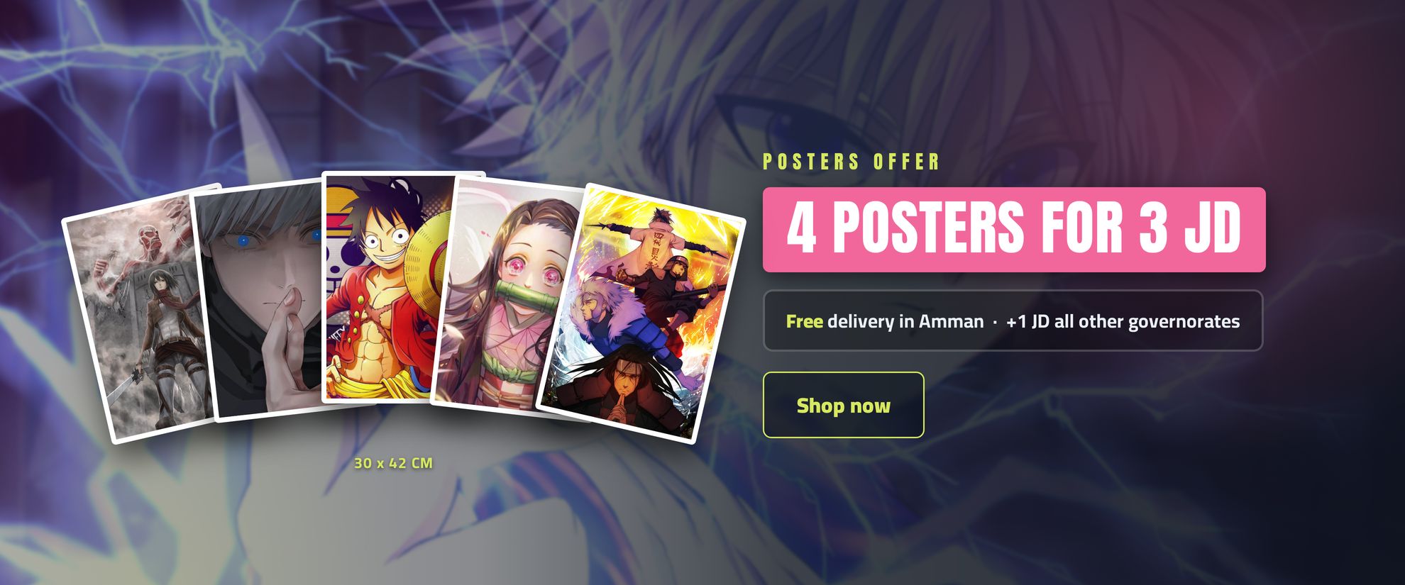 4 posters for 3 JD - Crazy Shop